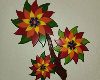 Carved wood wall decor 