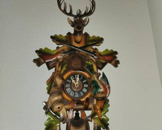 German Black Forest "Hunt Case" Style Cuckoo Clock
