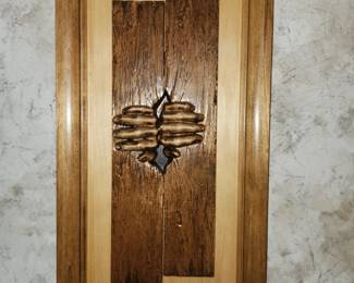 Carved wood wall decor