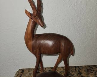 Hand carved wood decor 