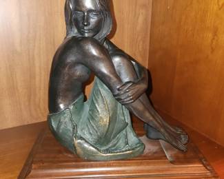 "The Cameo" Bronze Sculpture by Alexander Danel