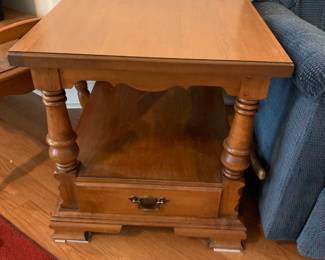 #6	End table w 1 drawer by Young Republic 21x27x22"	 $100.00 	   	  	 