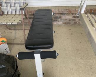#36	Implex weight bench	 $25.00 			
