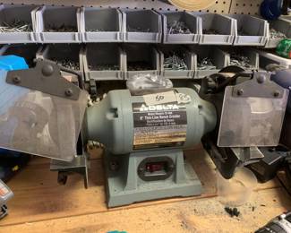 #85	Delta 6" bench grinder	 $50.00 			
