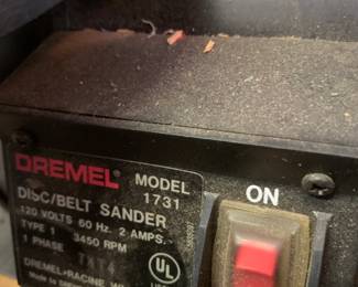 #83	Dremel disc belt sander	 $75.00 			