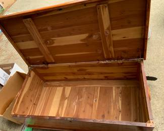 #129	Cedar chest 40x19x15"	 $50.00 			