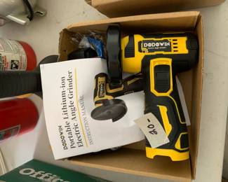 #110	Battery powered angle 	 $20.00 			