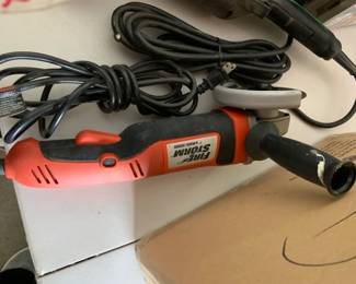 #107	Black and Decker Fire Storm grinder	 $40.00 			