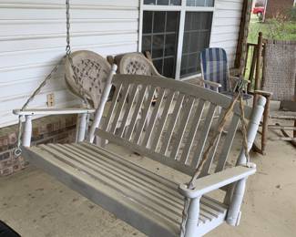 #33	White painted swing 48" long	 $75.00 			