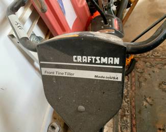#99	Craftsman front tiller 5 hp 	 $225.00 			