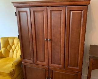 #54	Entertainment center 4 doors 1 shelf Wood 42x22x60	 $30.00 	   	 	