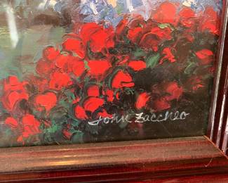 #10	John Baccheo floral and water print 33x27"	 $30.00 			