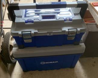 #88	2 Kobalt (2) tool box w handcart	 $125.00 			