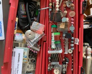 #113	Dremel electric set in case	 $40.00 			