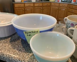 #139	2 pc Vintage Pyrex bowls	 $35.00 			