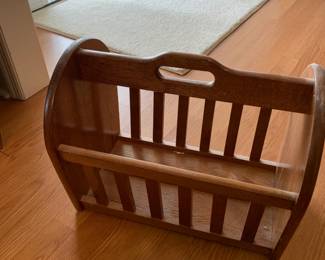 #12	Wooden magazine stand 18x12x14"	 $25.00 			