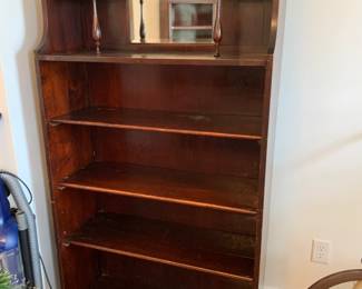 #17	Bookshelf w mirror, 3 shelves 35x14x65"	 $150.00 			