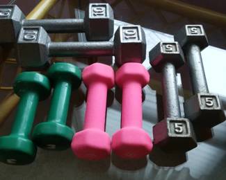 4 Sets of Hand Weights Various Sizes