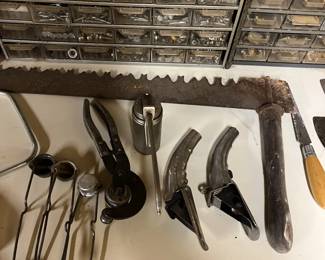 oil can taps, band saw