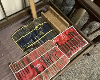 picks, chisels, woodworking tools