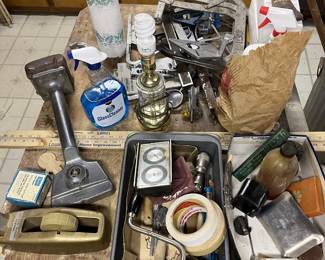 wood working tools, drills, saws