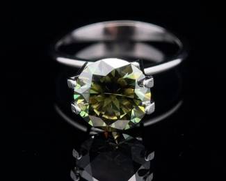 3.00 Carat Green Moissanite