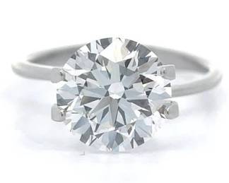 3.05 Carat Round Brilliant Cut Lab-grown Diamond
