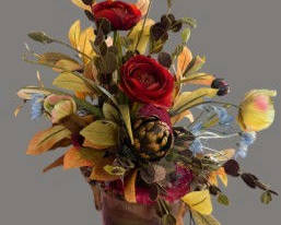 Lot 1: Floral Table Decor Centerpiece