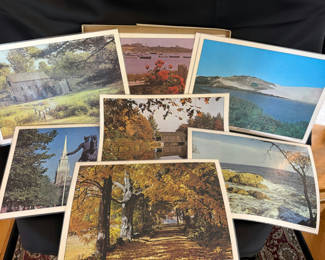 Lot 11: Box of 8 Vintage Massachusetts placemats 