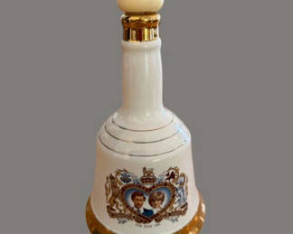 Lot 2: Bell's porcelain decanter - commemorating the marriage of Prince Charles & Lady Diana