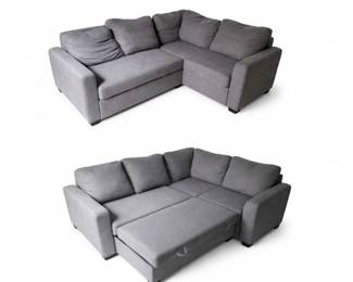 2 ModernGraySectionalSleeperSofa