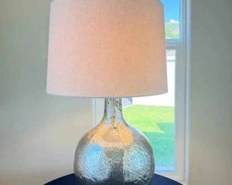 KR120Silver Toned Lamp