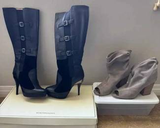 KR185VBCBG Tall Black Boots And Chinese Laundry Booties