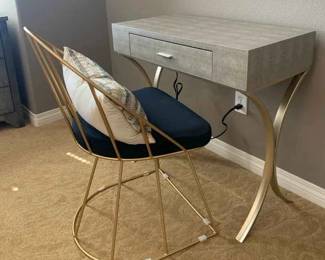 KR132Small Faux Snake Skin Desk