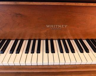 Whitney Chicago piano maker's mark detail