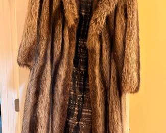 Vintage long fur coat