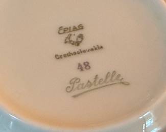 Epiag Czechoslovakia Pastelle china maker's mark