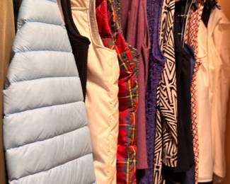 Women's jackets, vests and blouses