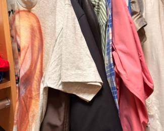 Assorted men's shirts and jackets