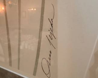 Artist signature on print