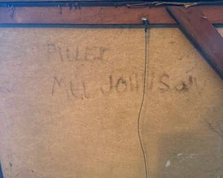 Art Signed Pilley ??? Mel Johnson