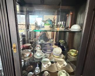 Contents of china cabinet