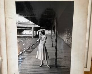 Vintage Black and white Photo Blue Island Illinois