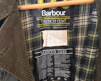 Vintage Barbour Trench Coat