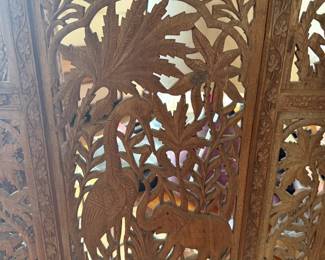 Detail of four panel screen