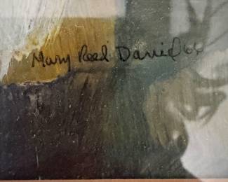 Artist Signature Mary Reel David