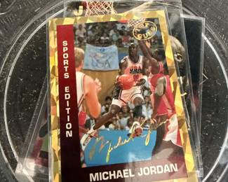 Micahel Jordan Basketball  Card
