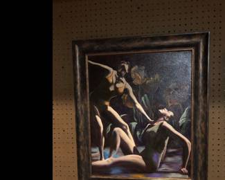 Original Oul Painting on canvas,  signed by artist