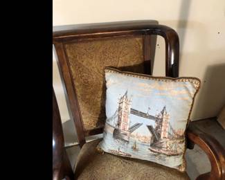 Hand embroidered pillow