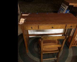 Solid Oak Mission style desk